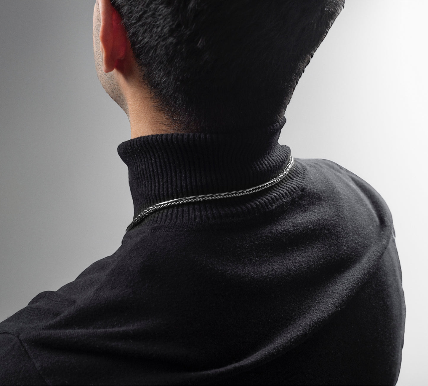 Foxtail woven Vintage Necklace Men - agsb contemporary jewellery