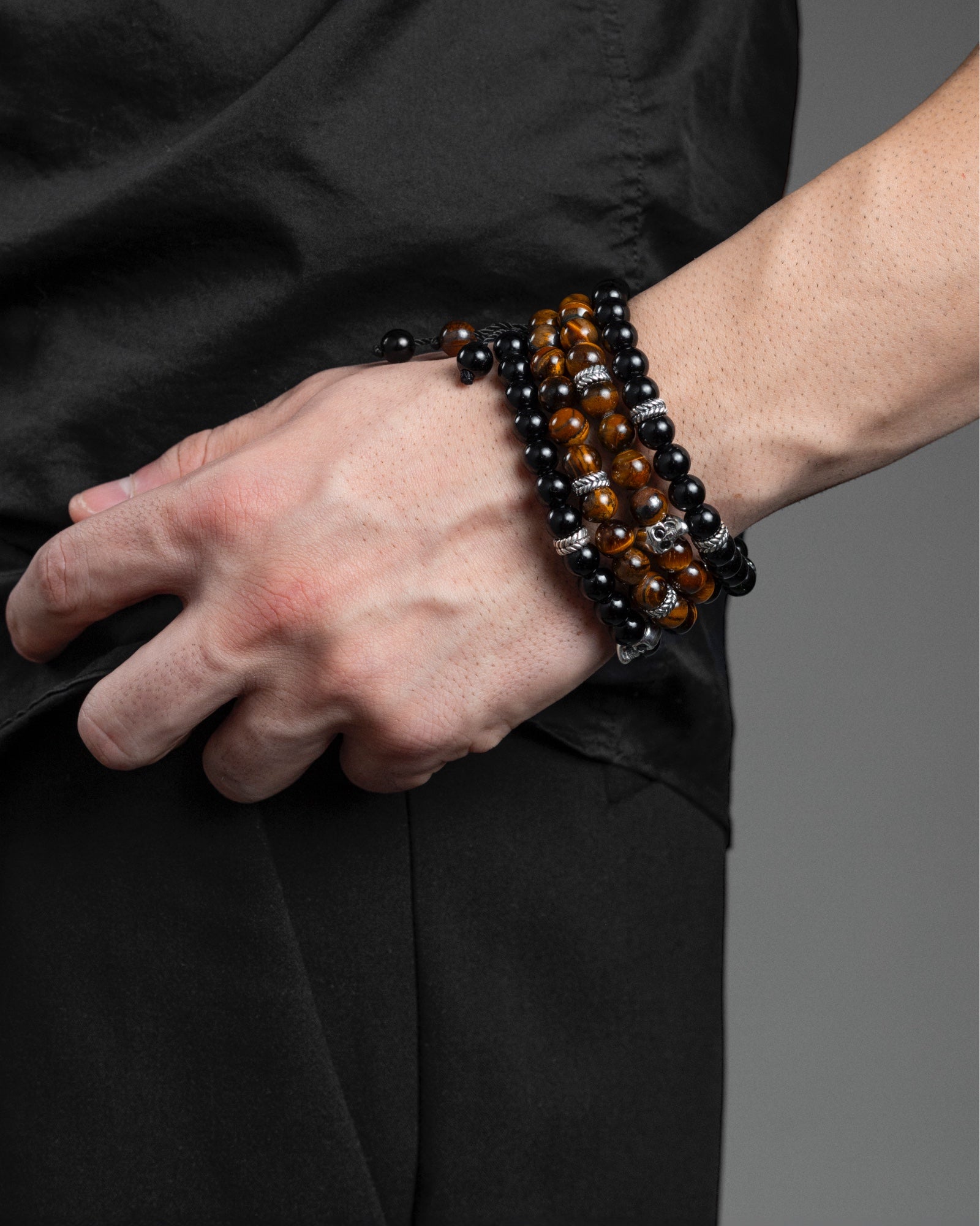 Onix & Silver Bead Bracelet - agsb contemporary jewellery