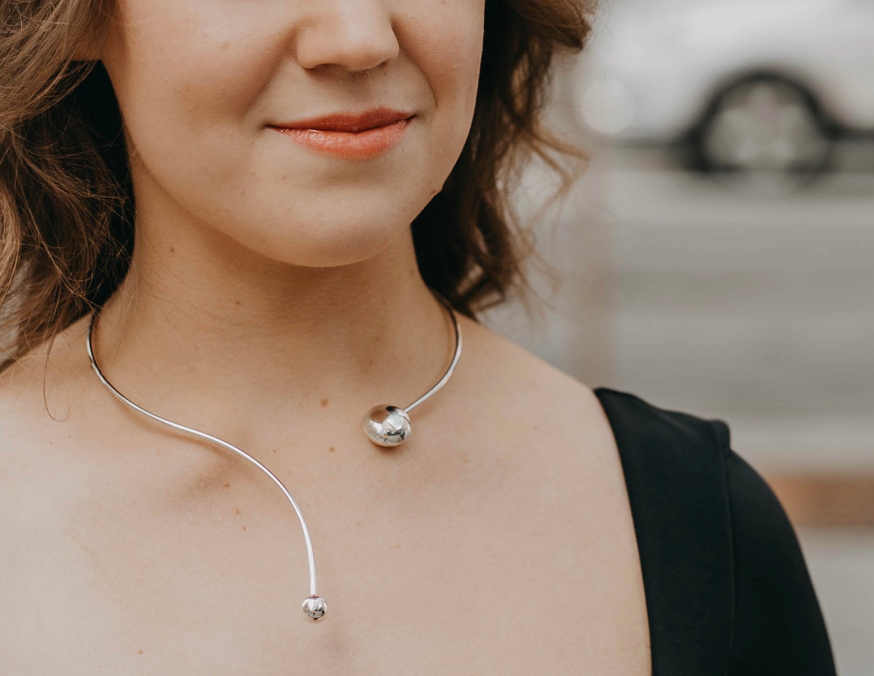 Ethereal Front Open Necklace - agsb contemporary jewellery
