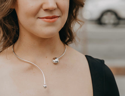 Ethereal Front Open Necklace - agsb contemporary jewellery