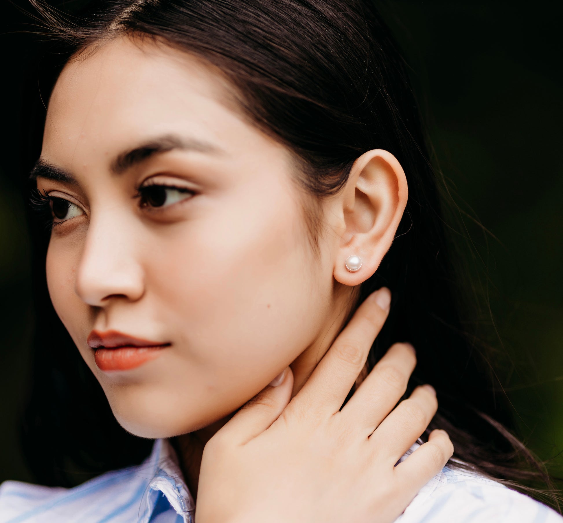 Pearl on Silver earrings - agsb contemporary jewellery