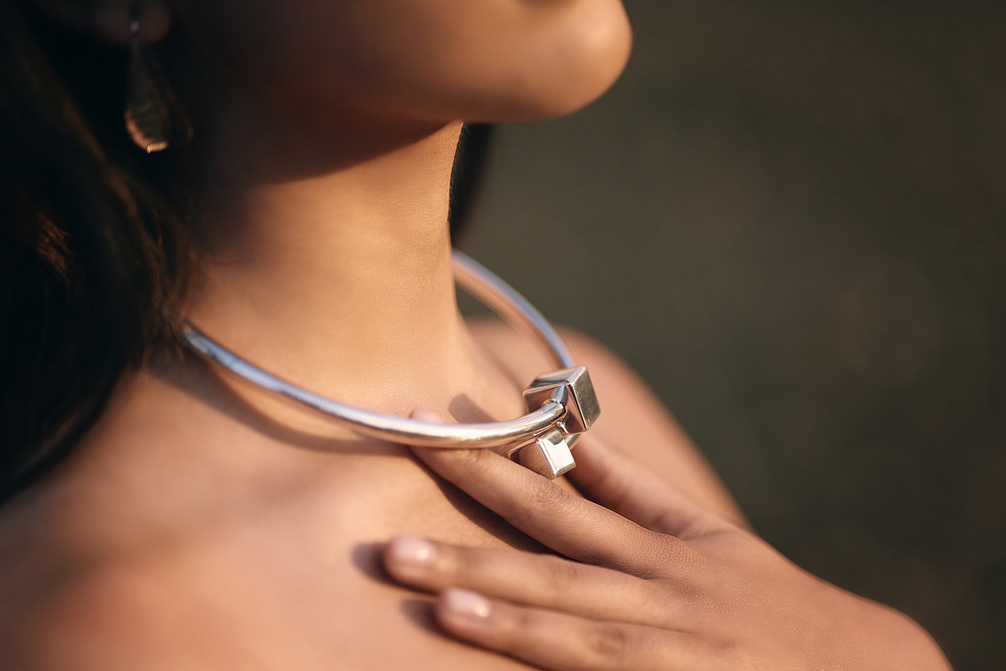 Cubes Hinged Short Necklace - agsb contemporary jewellery
