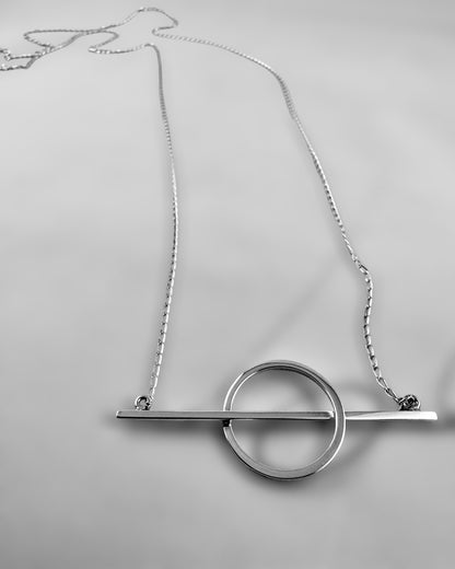 Bar-Circle long Necklace - agsb contemporary jewellery