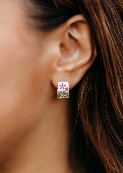 Flower Huggies - agsb contemporary jewellery