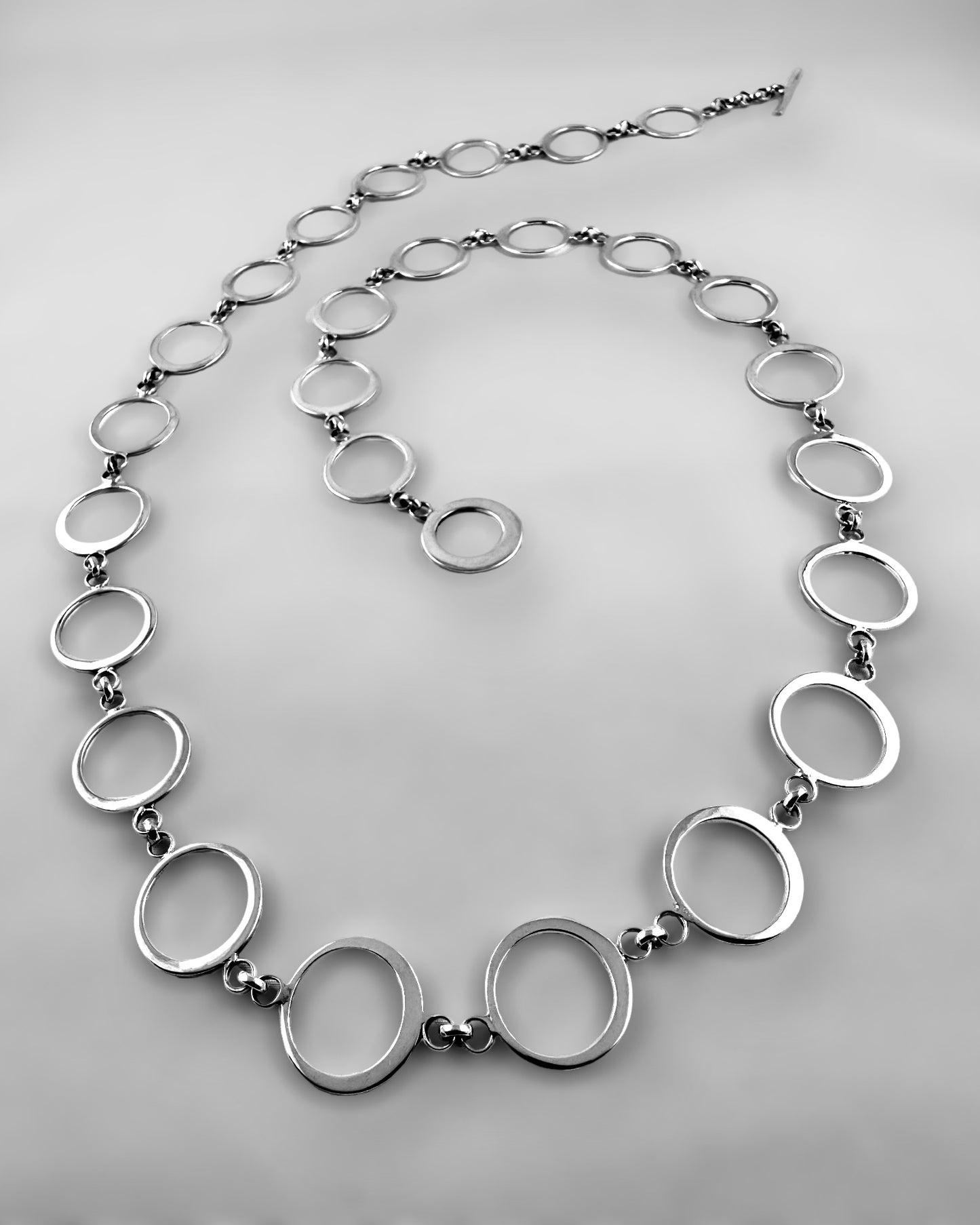 Round Link Long Necklace - agsb contemporary jewellery