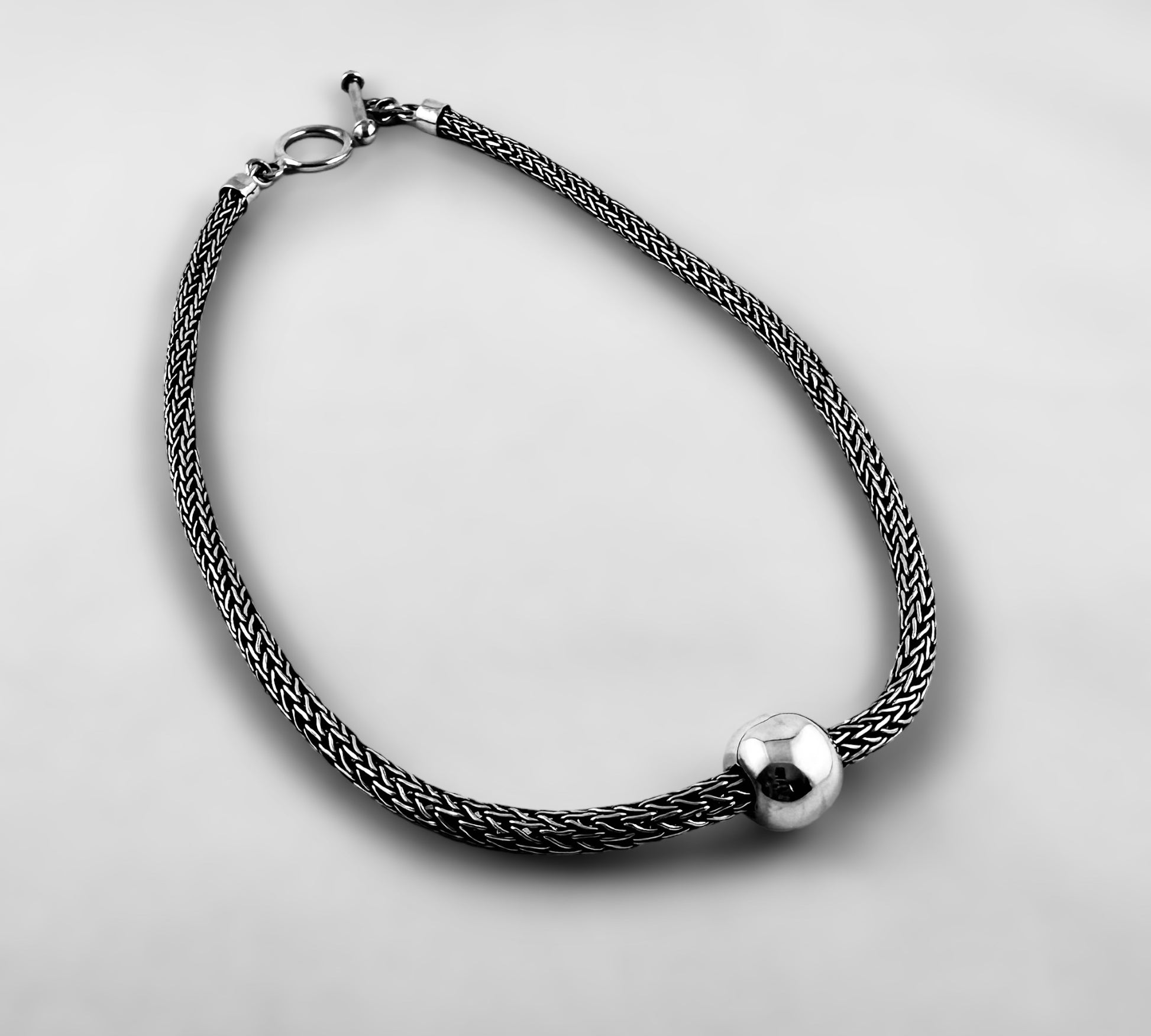 Woven/Bead Vintage Chocker - agsb contemporary jewellery