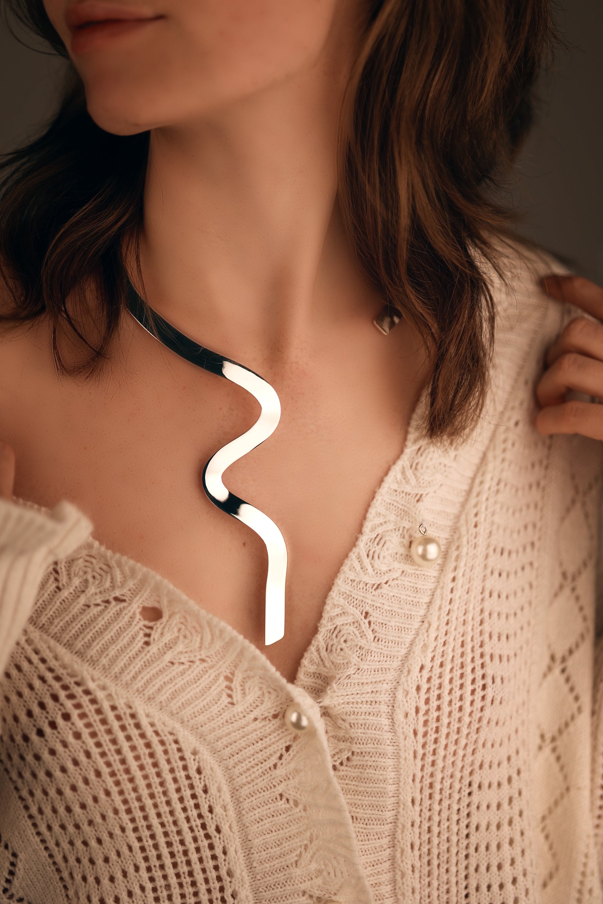 Scribble Open Necklace - agsb contemporary jewellery