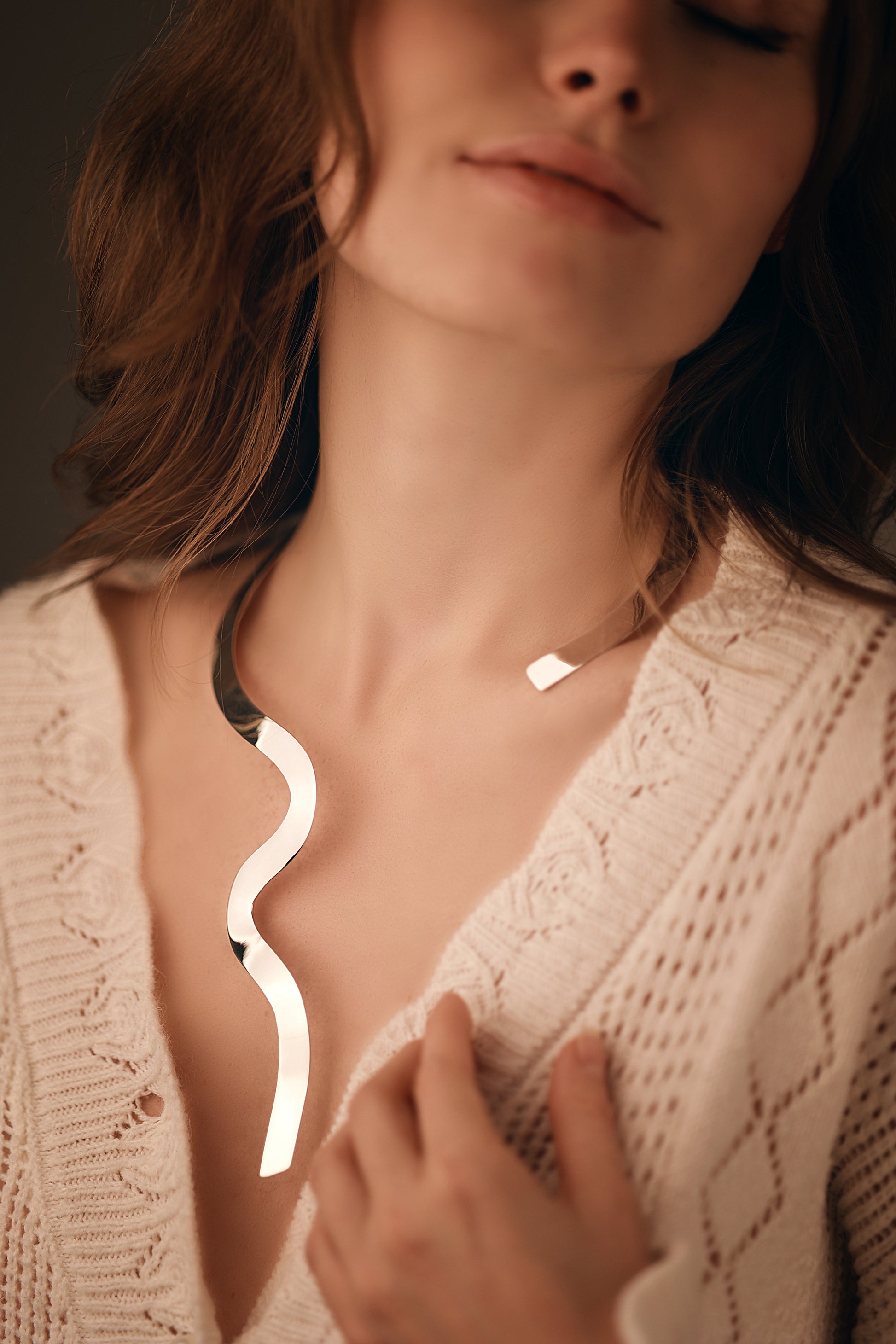 Scribble Open Necklace - agsb contemporary jewellery