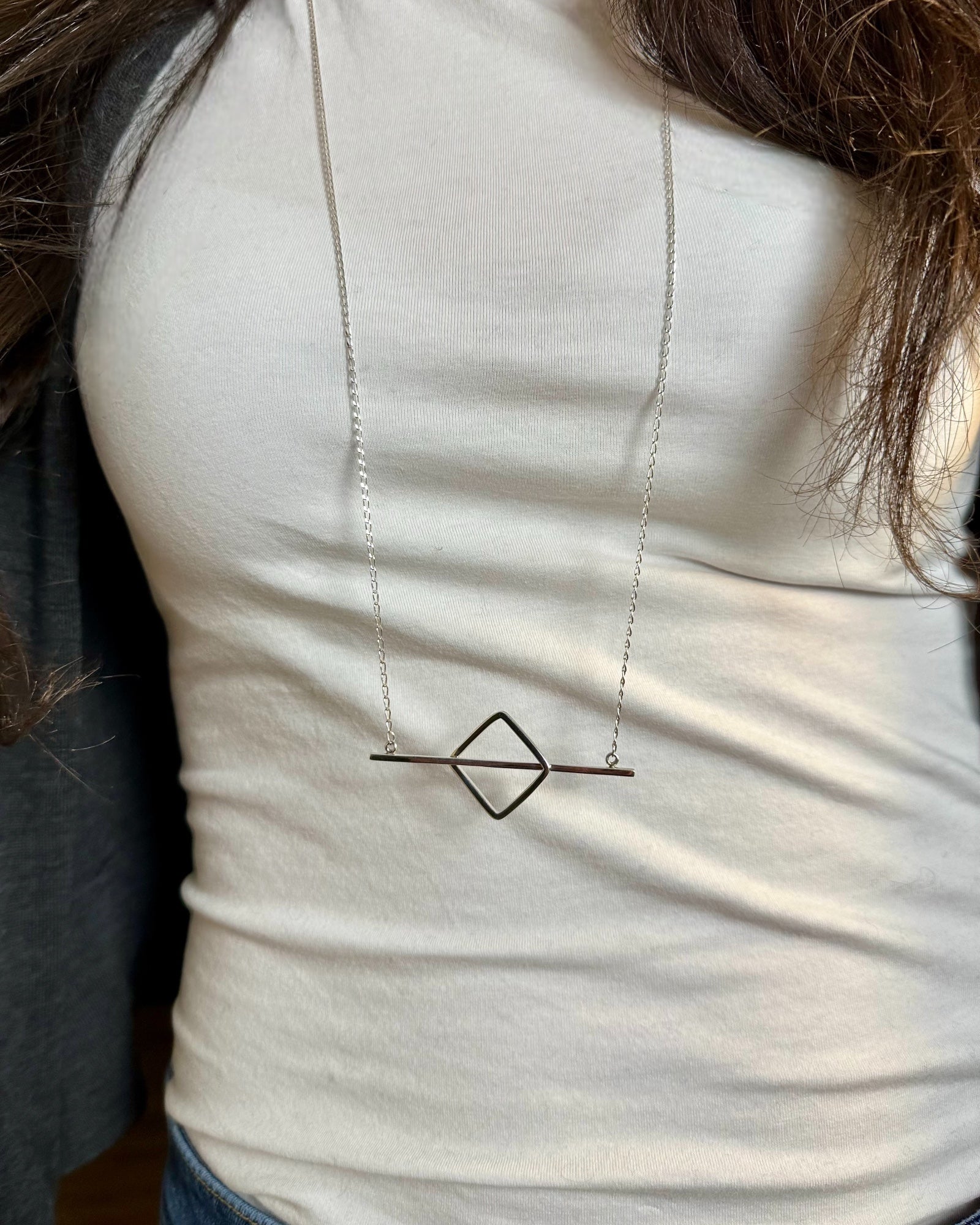 Rombo/Bar Long Necklace - agsb contemporary jewellery