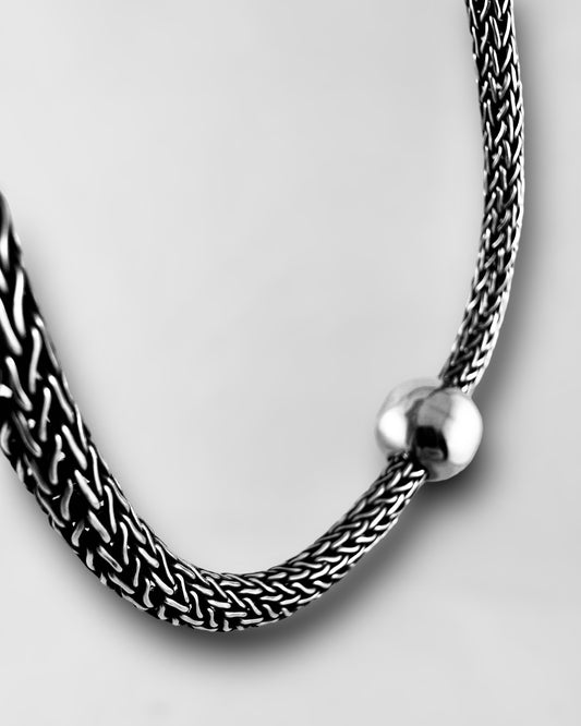 Woven/Bead Vintage Chocker - agsb contemporary jewellery