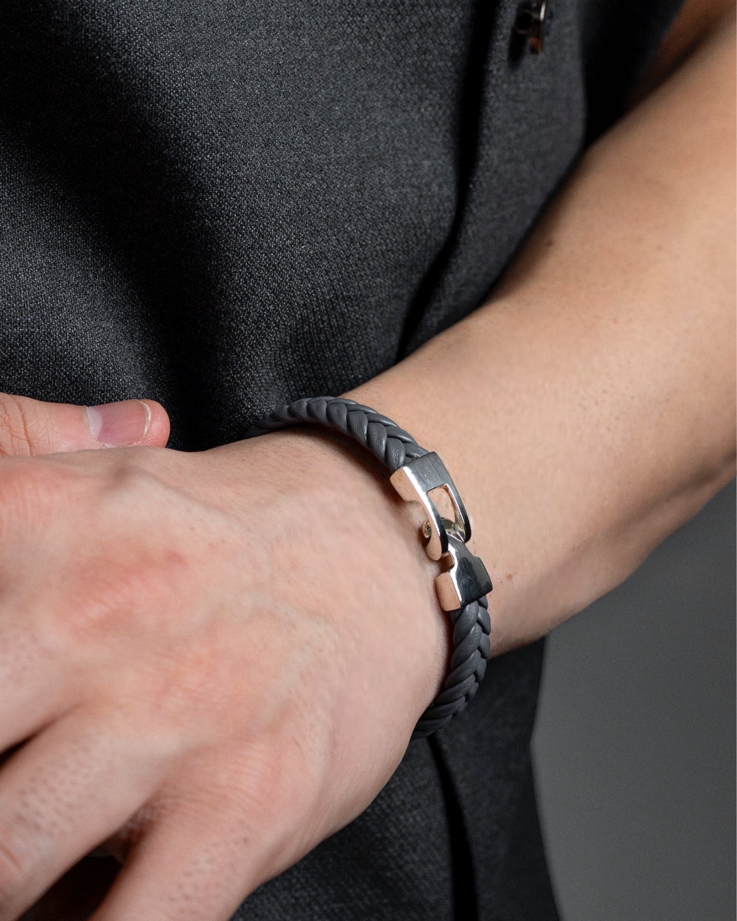Leather, braids & Silver - agsb contemporary jewellery