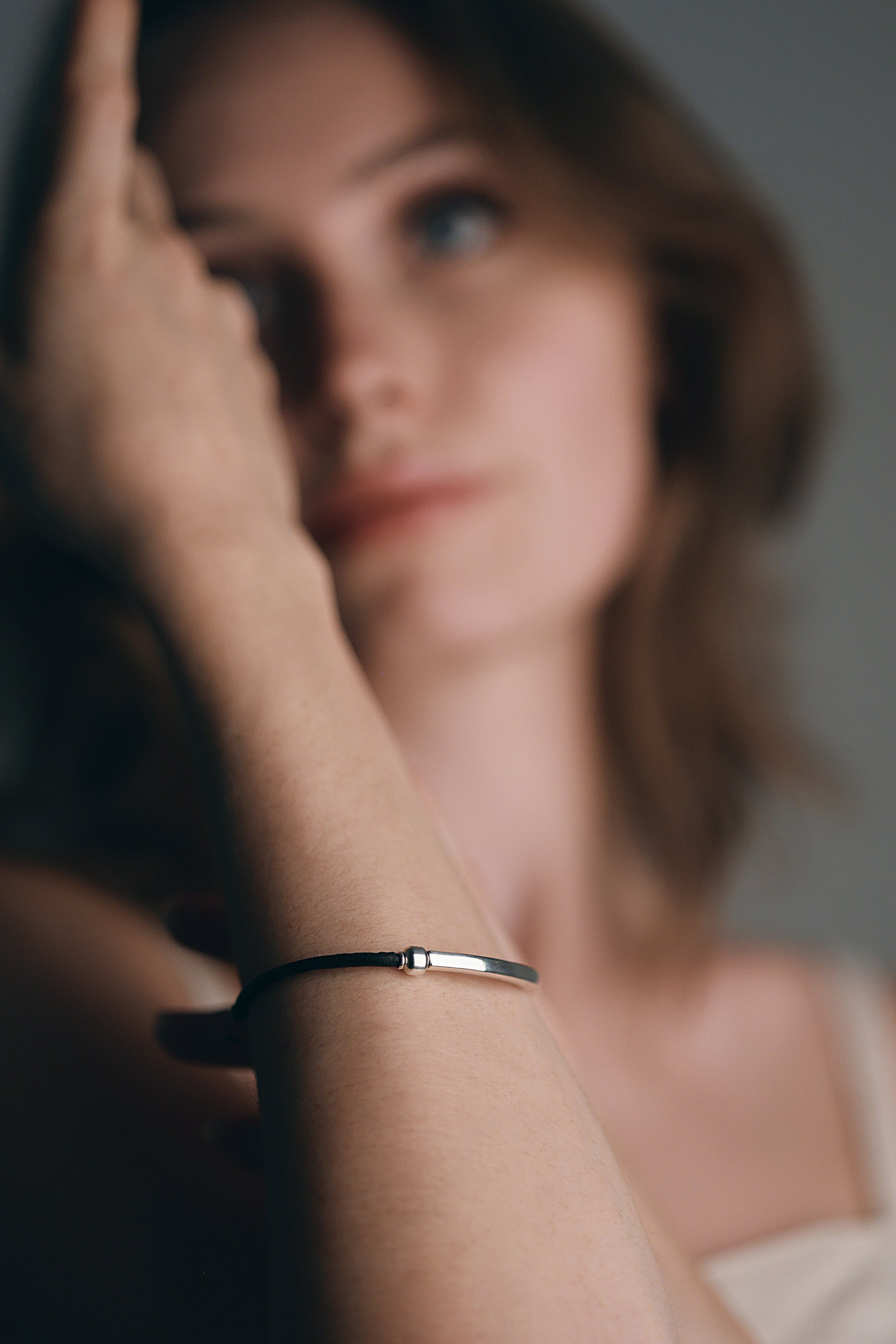 Fit Bead And Leather Bracelet - agsb contemporary jewellery