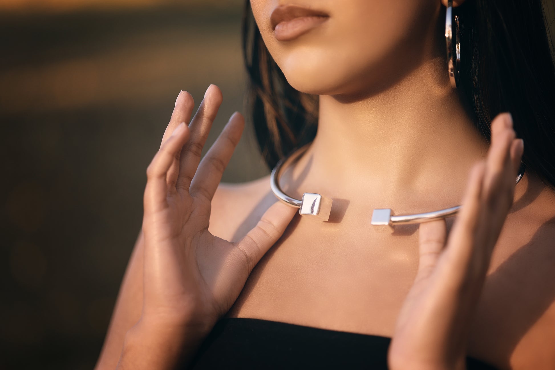 Cubes Hinged Short Necklace - agsb contemporary jewellery