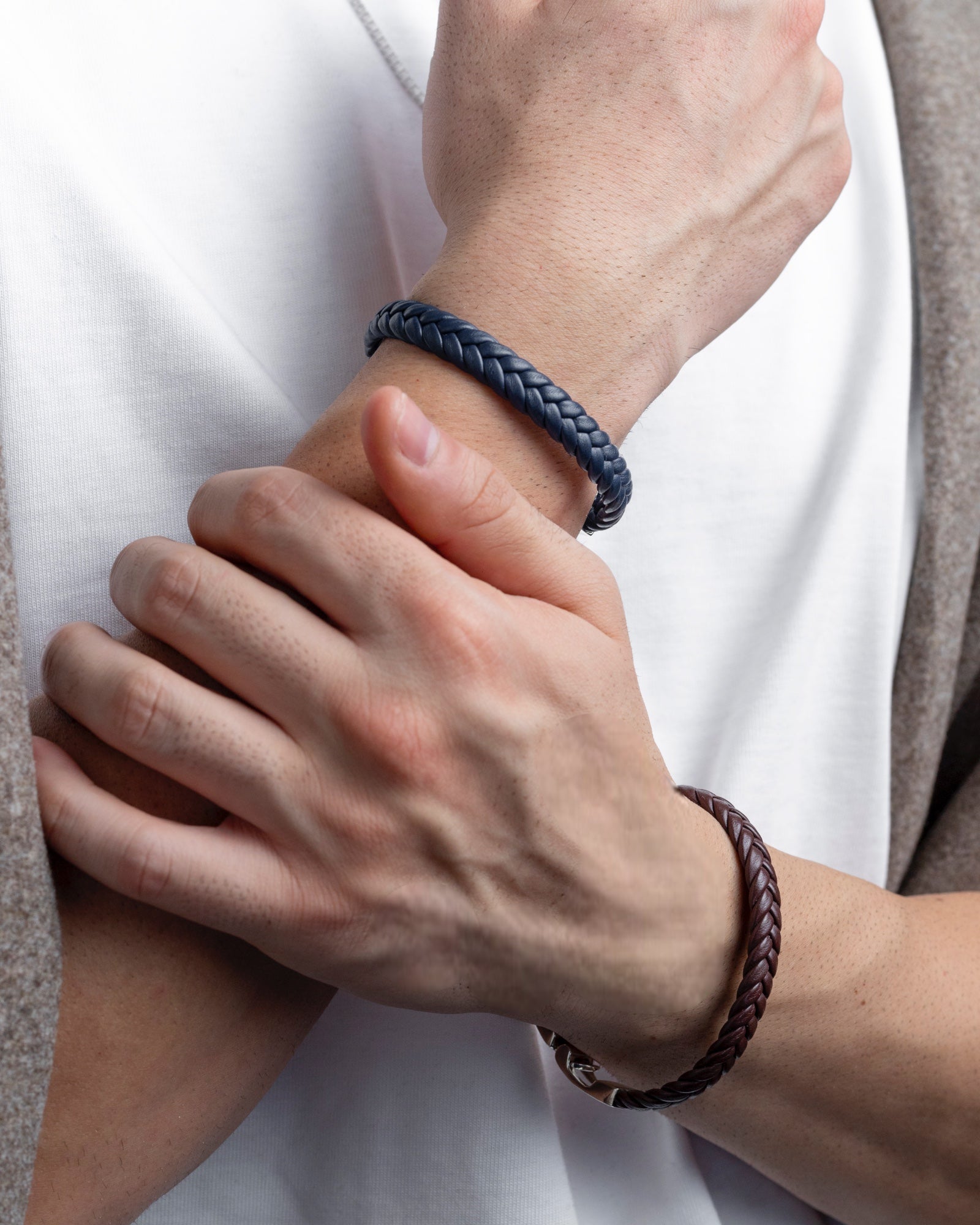 Leather, braids & Silver - agsb contemporary jewellery