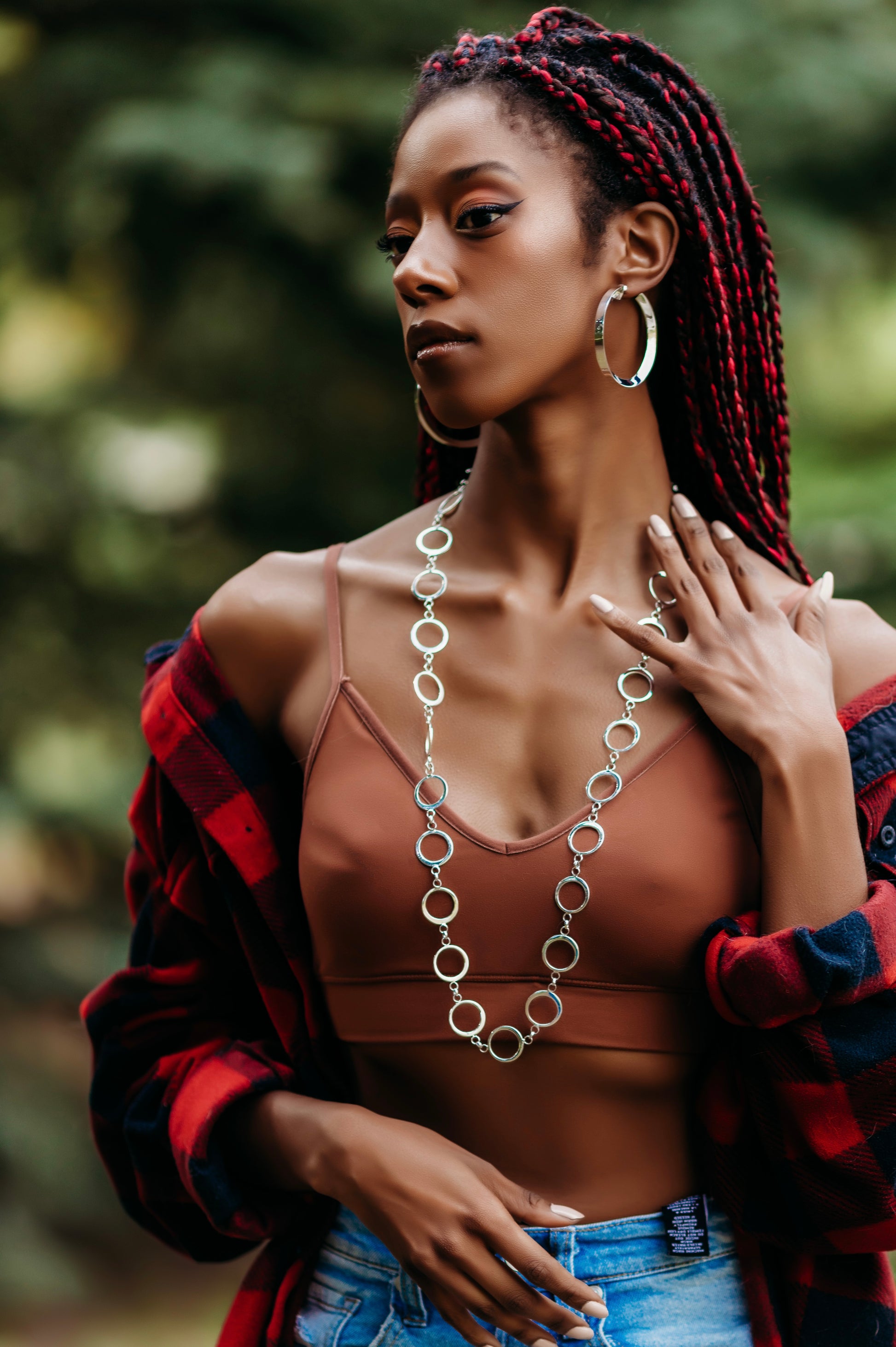 Round Link Long Necklace - agsb contemporary jewellery