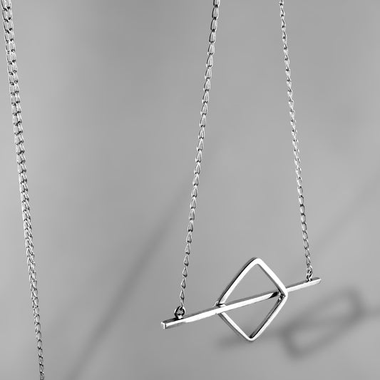 Rombo/Bar Long Necklace - agsb contemporary jewellery