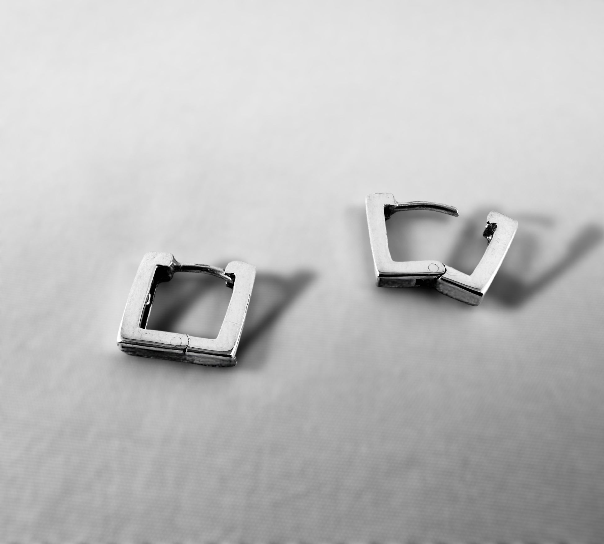 Square Thin Huggies - agsb contemporary jewellery