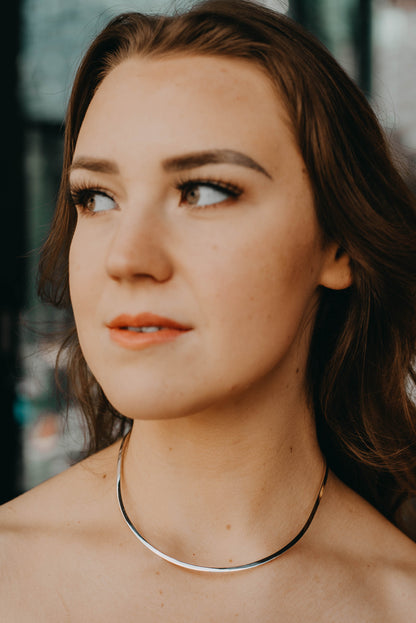 Simple Everyday Silver Chocker