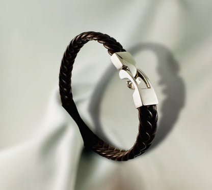 Leather, braids & Silver - agsb contemporary jewellery