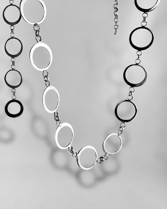 Round Link Long Necklace - agsb contemporary jewellery