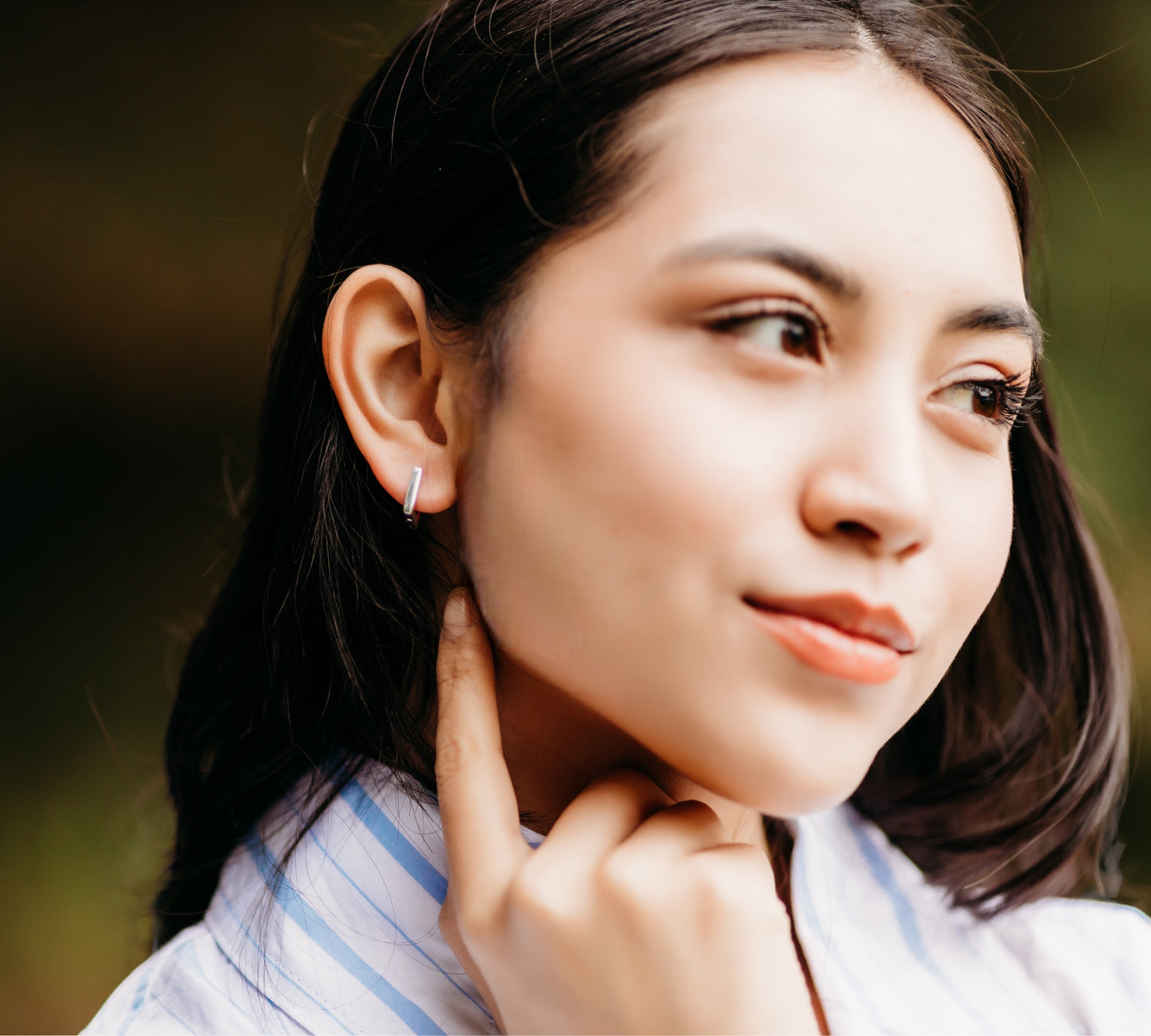 Square Thin Huggies - agsb contemporary jewellery