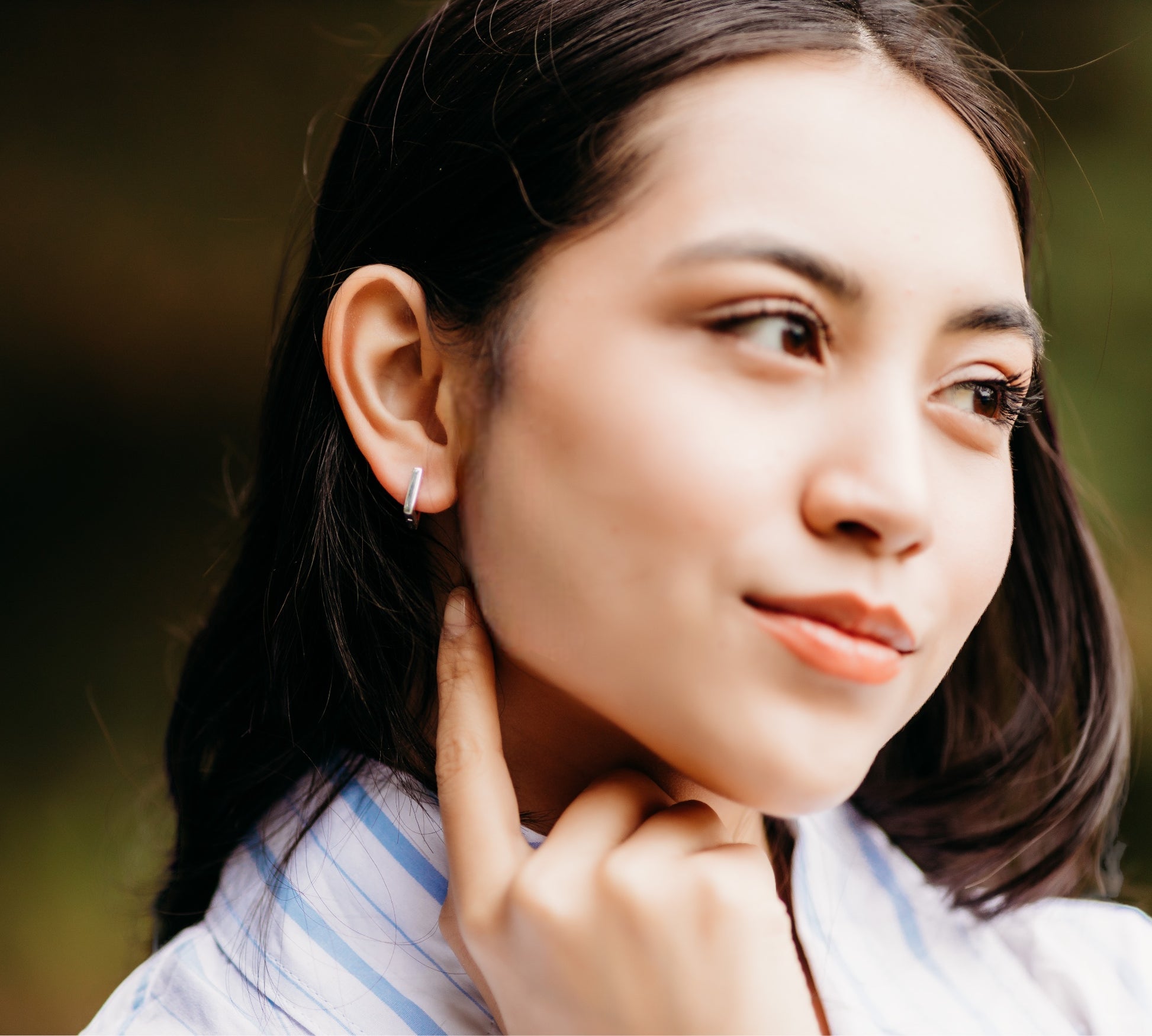 Square Thin Huggies - agsb contemporary jewellery