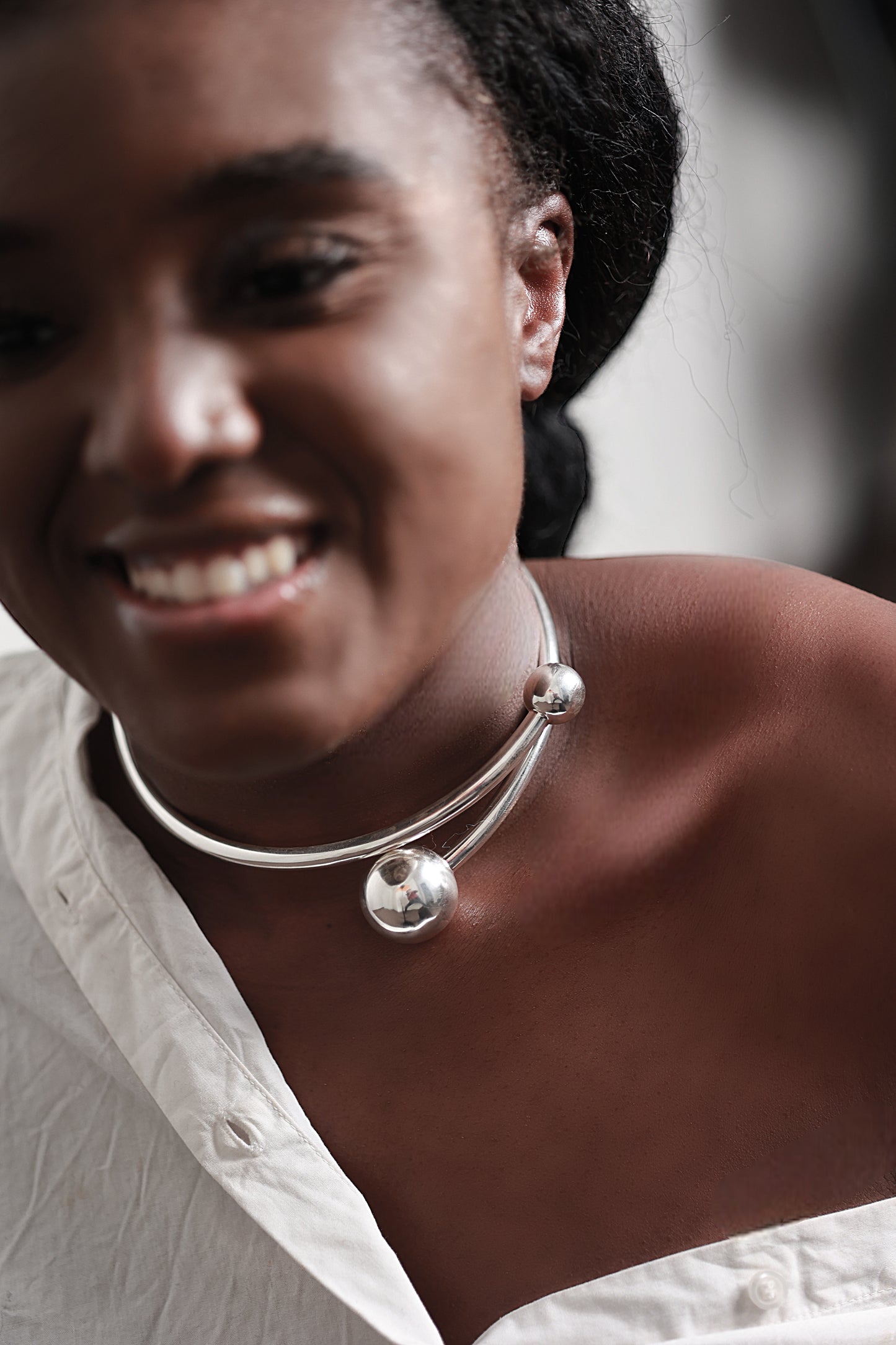 Spheres Hinged Short Necklace - agsb contemporary jewellery