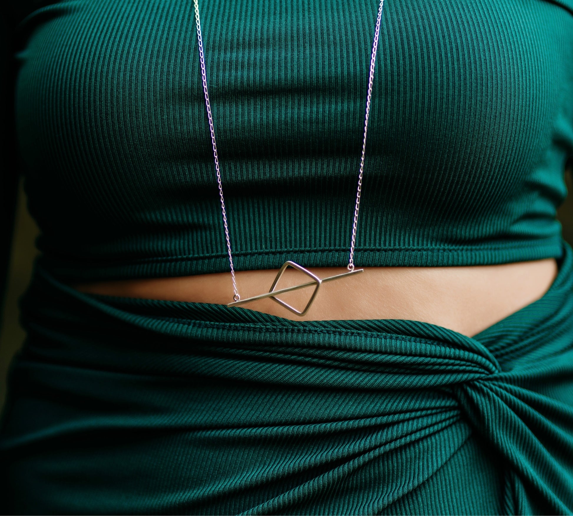 Rombo/Bar Long Necklace - agsb contemporary jewellery