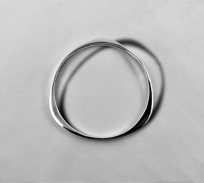 Wind Silver Bangle