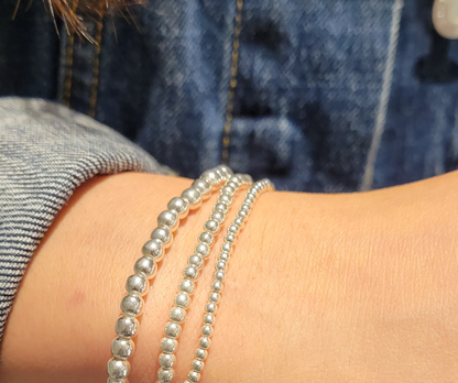 Beads Sterling Silver Bracelet